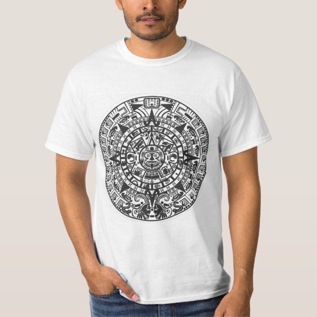 T-shirt do calendário Aztec (Frente)