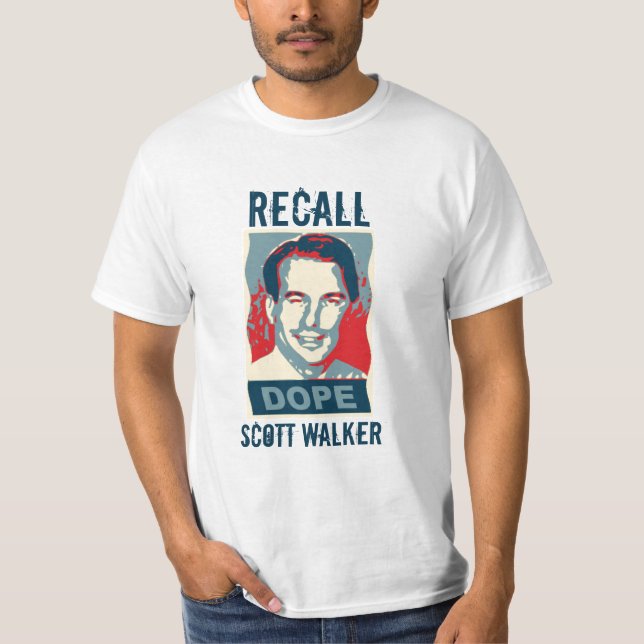 T-shirt do caminhante de Scott do aviso (Frente)