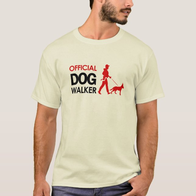 T-shirt do caminhante do cão de german shepherd (Frente)