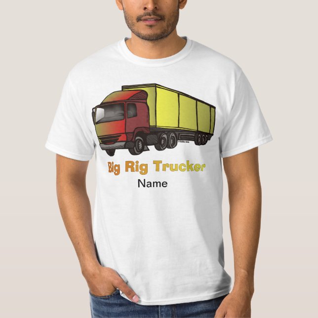 t-shirt do caminhão Big Rig (Frente)
