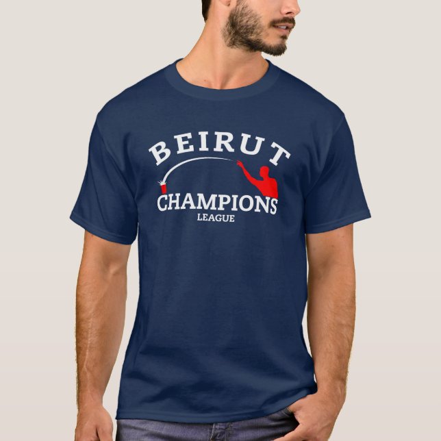 T-shirt do campeão de Beruit (versão de Zazzle) (Frente)