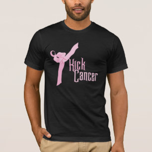 T-shirt do cancer do pontapé