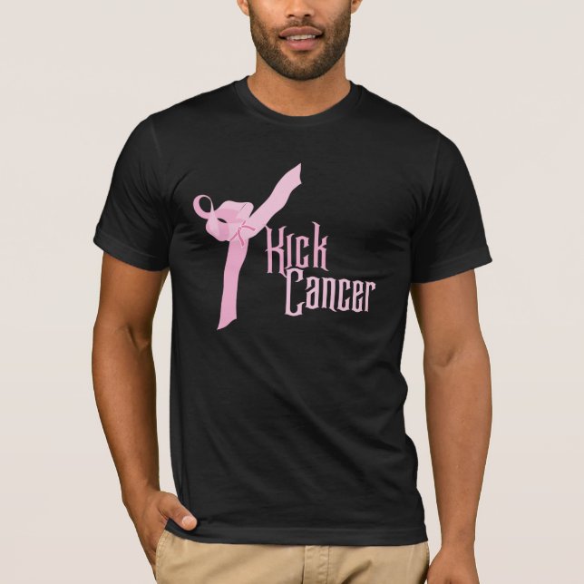 T-shirt do cancer do pontapé (Frente)