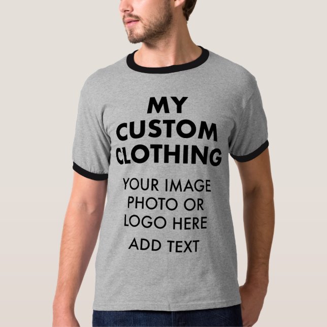 T-SHIRT DO CANTOR Personalizado - CINZAS (Frente)