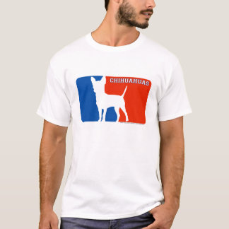 T-shirt do cão da liga principal das chihuahuas