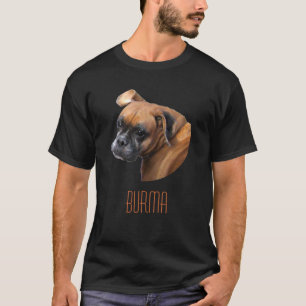 T-shirt do cão do pugilista