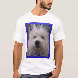 T-shirt do cão E=mc2
