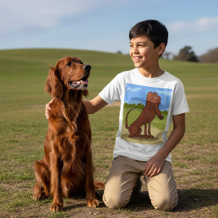 T-Shirt do Cão Setter Irlandês de Raça Pura