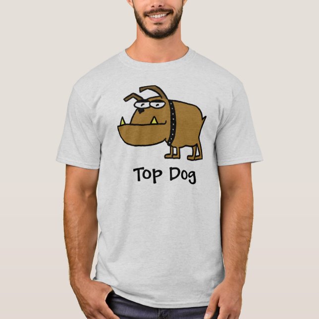 T-shirt do cão superior (Frente)
