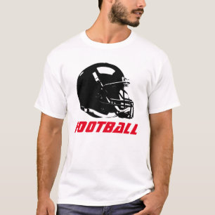 T-shirt do capacete de futebol do pop art -