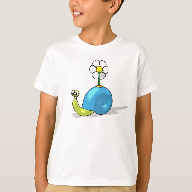 T-shirt do CARACOL do GIRASSOL (Frente)