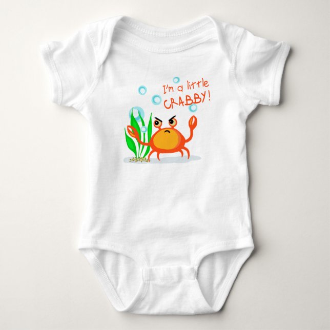 T-shirt do caranguejo/Bodysuit Crabby pequenos do (Frente)