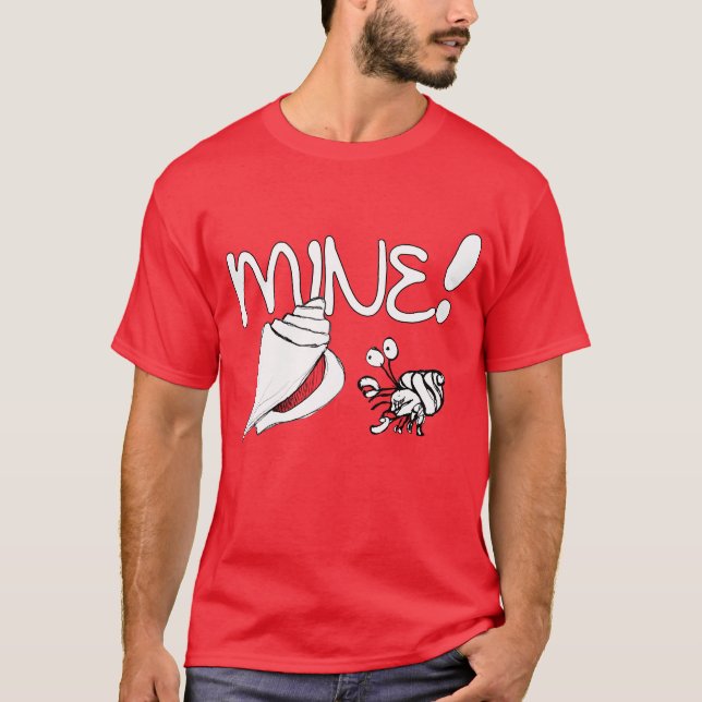 T-shirt do caranguejo de eremita (Frente)