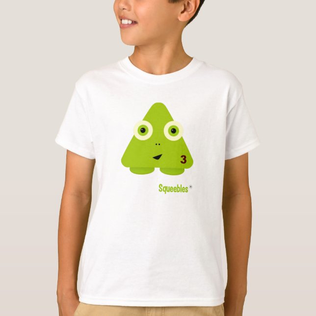 T-shirt do caráter de Squeebles - Trig (Frente)