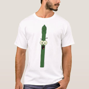 T-shirt do caráter do aspargo