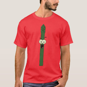 T-shirt do caráter do aspargo