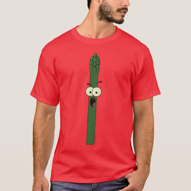 T-shirt do caráter do aspargo (Frente)