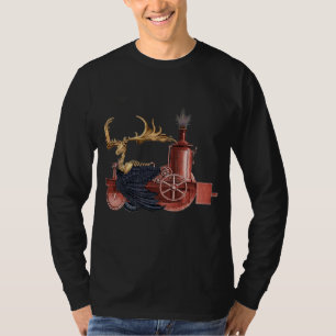 T-shirt do caribu de Stitchpunk - obscuridade