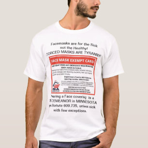 T-Shirt do Cartão de Isenção Femask
