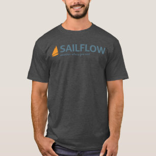 T-shirt do carvão vegetal dos homens de SailFlow