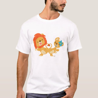 T-shirt do casal do leão da dança