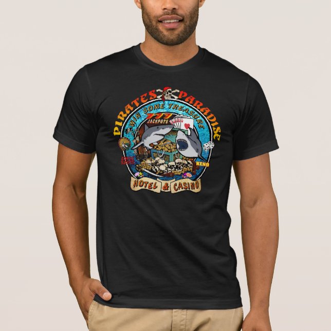 T-shirt do casino do pirata (Frente)