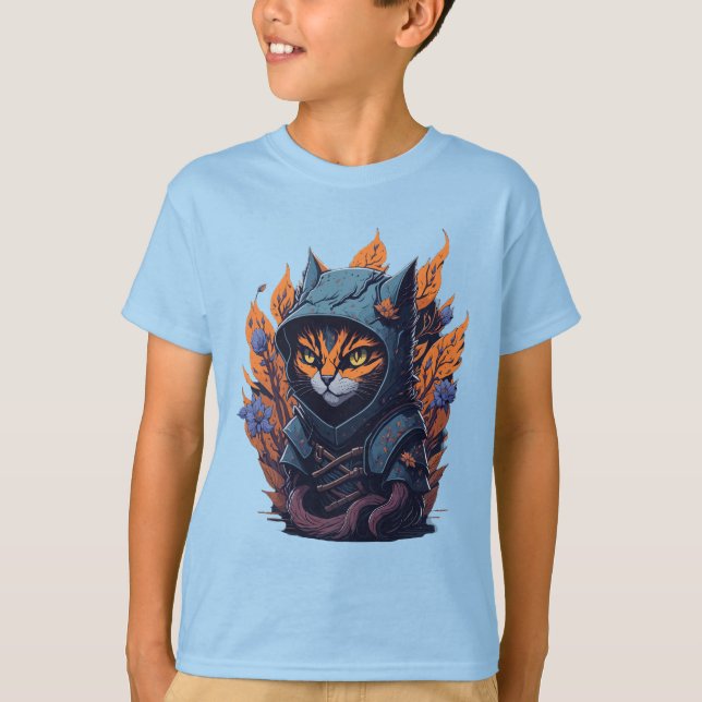 T-shirt do Cat Design Kid. (Frente)