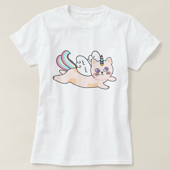 T-Shirt do Cat Unicorn (Frente do Design)