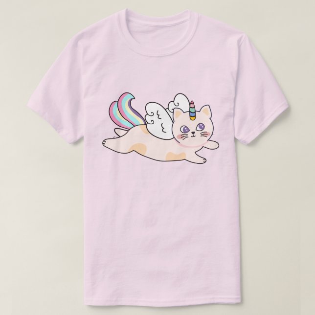 T-Shirt do Cat Unicorn (Frente do Design)