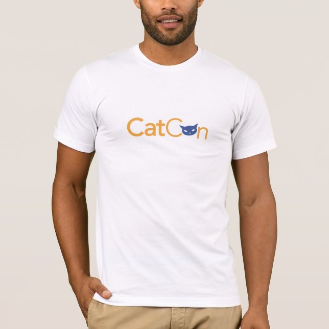 T-shirt do CatCon dos homens (Frente)