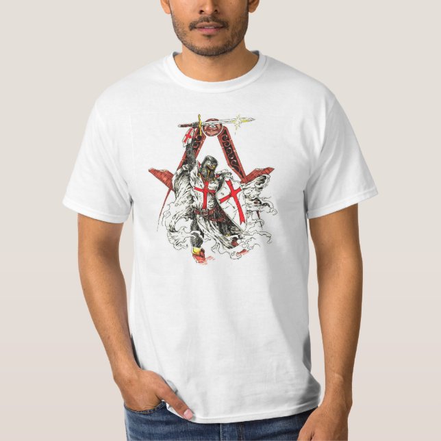 T-shirt do cavaleiro de Templar (Frente)