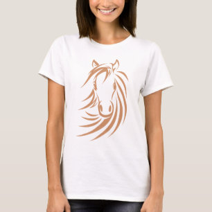 T-shirt do cavalo, camisas e roupa feita sob
