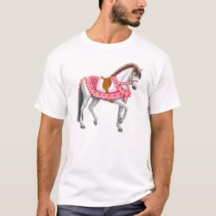 T-shirt do cavalo da parada do dia dos namorados