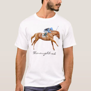 T-shirt do cavalo do puro-sangue
