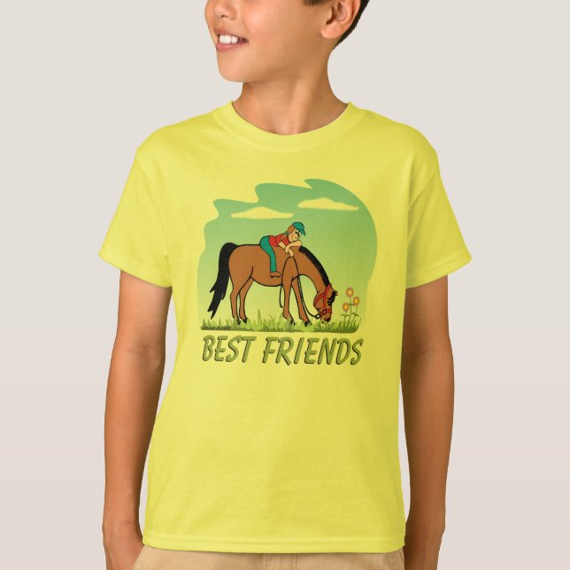T-shirt do cavalo dos melhores amigos (Frente)