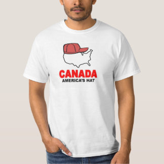 T-shirt do chapéu de Canadá, América