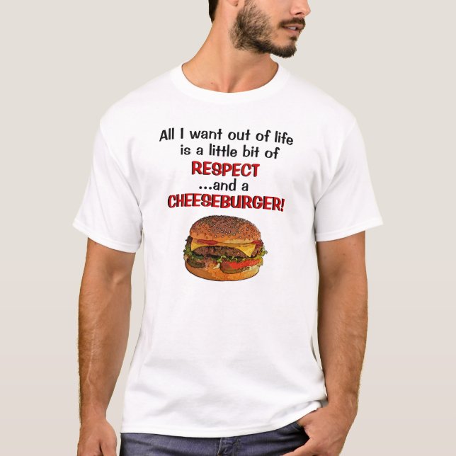 T-shirt do cheeseburger (Frente)