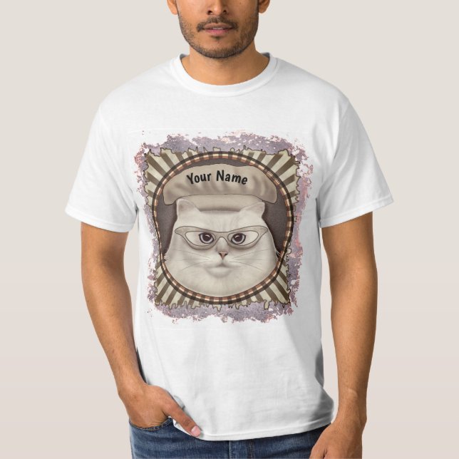 t-shirt do Chef de Gato Persa (Frente)