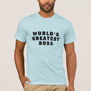 T-shirt do chefe do mundo o grande