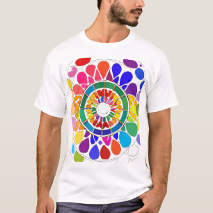t-shirt do cheio a cores