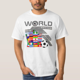 T-shirt do cinza da bandeira da equipe do futebol