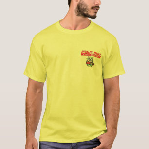 T-shirt do clássico do amarelo da movimentação 