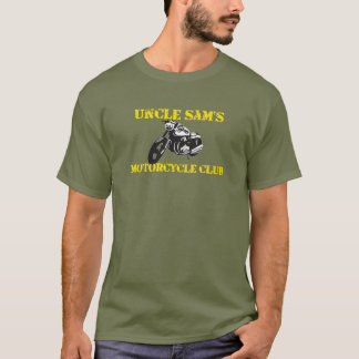 T-shirt do clube da motocicleta do tio Sam