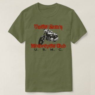 T-shirt do clube da motocicleta do tio Sam