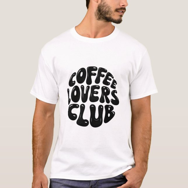 T-Shirt do Clube de Amantes do Café (Frente)