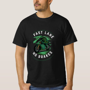 T-Shirt do Clube de Corrida de Vintage com Duas Ro