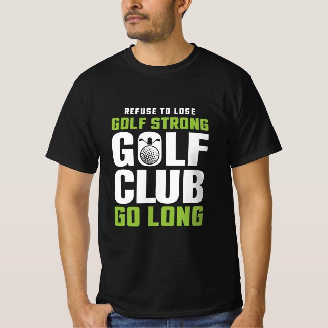 T-shirt do clube de golfe forte (Frente)