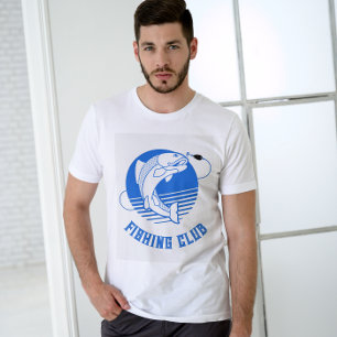 T-Shirt do Clube de Pesca Branco Azul