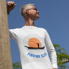 T-Shirt do Clube de Pesca Pescador de Laranja Negr