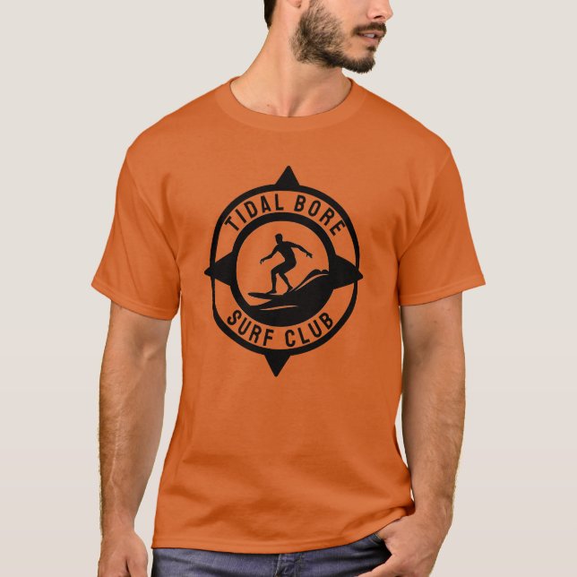 T-Shirt do Clube de Surf de Tidal Bore (Frente)